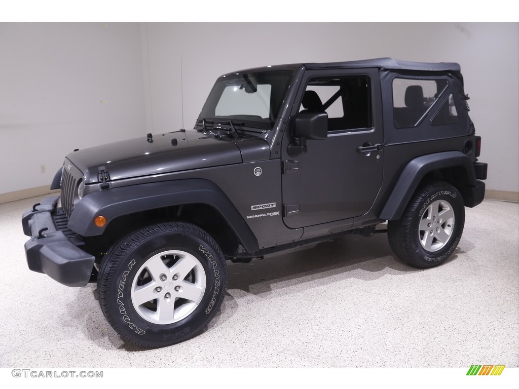 2018 Wrangler Sport 4x4 - Granite Crystal Metallic / Black photo #3