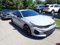 Wolf Gray 2021 Kia K5 GT-Line Exterior