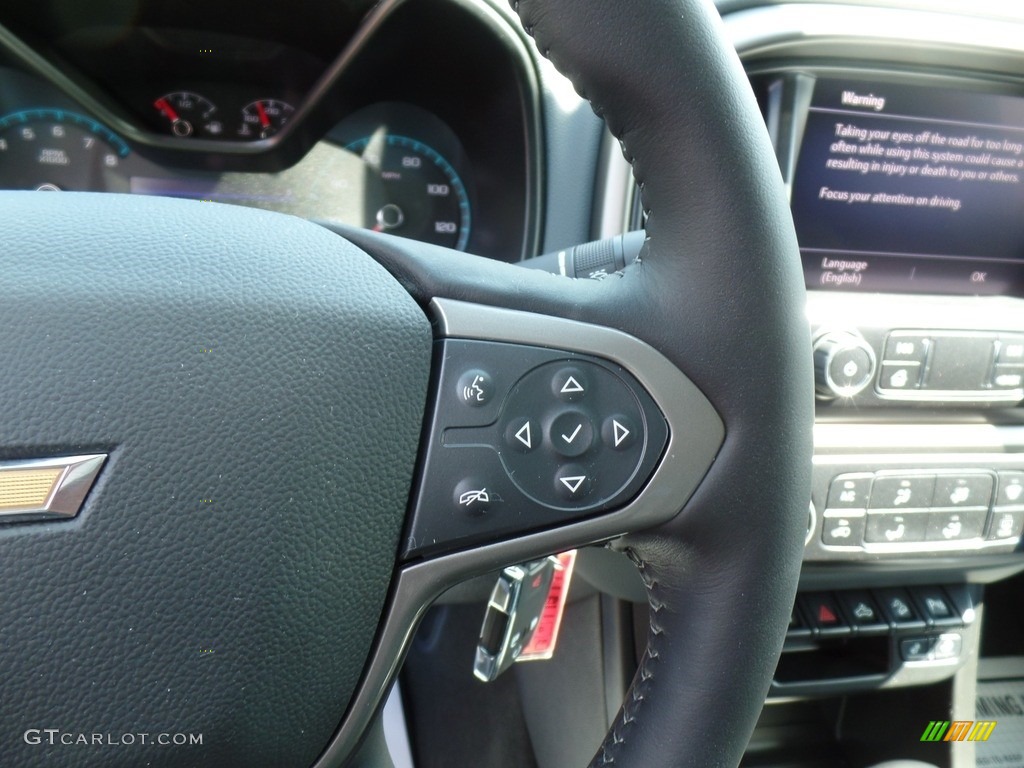 2022 Chevrolet Colorado Z71 Crew Cab 4x4 Jet Black/­Dark Ash Steering Wheel Photo #144480247