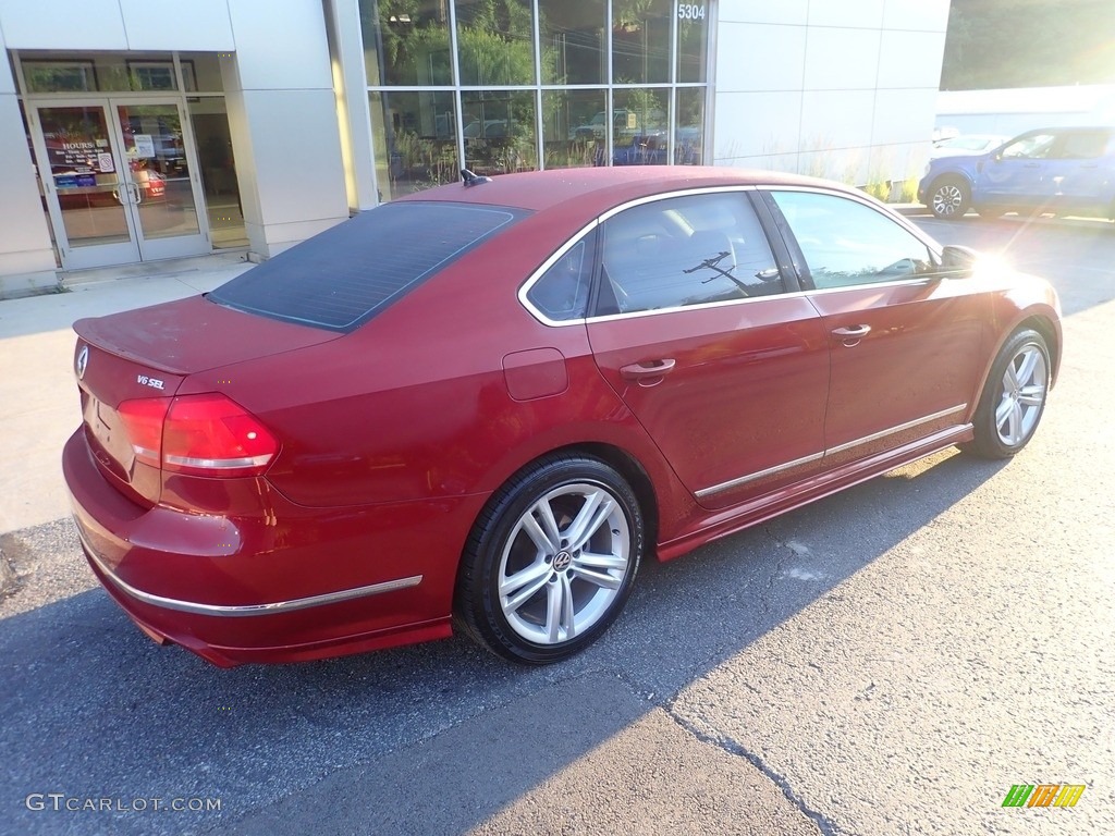 2015 Passat V6 SEL Premium Sedan - Fortana Red Metallic / Titan Black photo #2