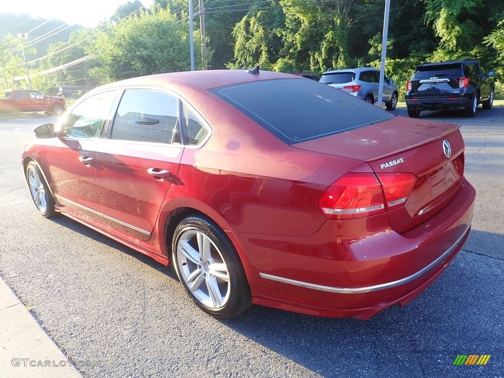 2015 Passat V6 SEL Premium Sedan - Fortana Red Metallic / Titan Black photo #5