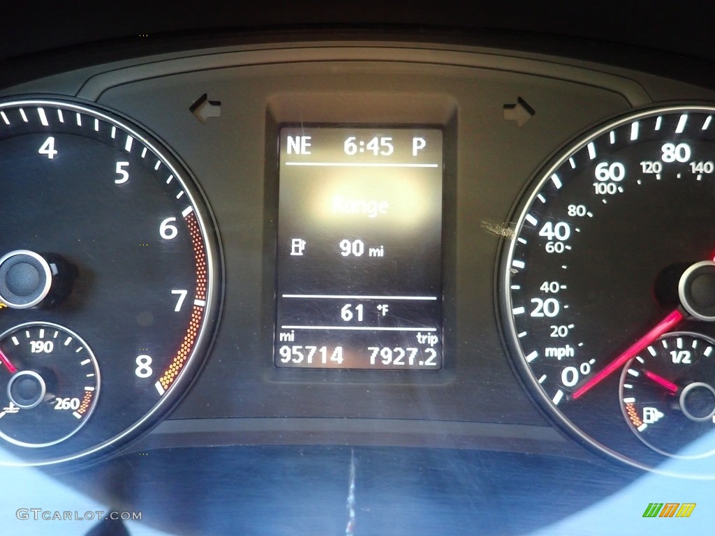 2015 Volkswagen Passat V6 SEL Premium Sedan Gauges Photo #144481075