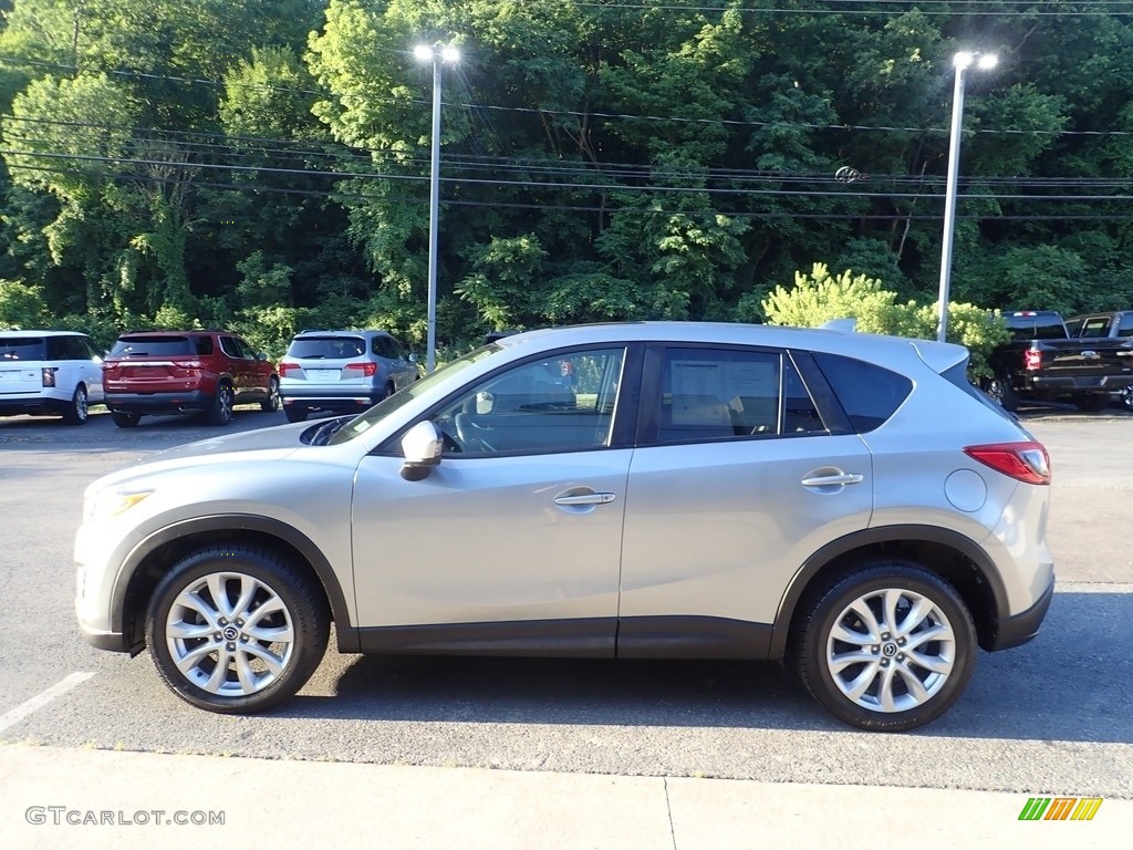 2014 CX-5 Grand Touring AWD - Liquid Silver Metallic / Black photo #6