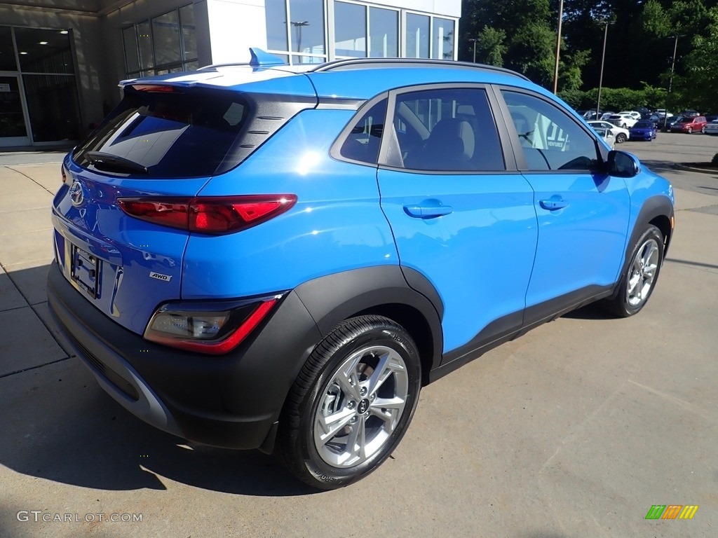 2022 Kona SEL AWD - Blue Wave / Gray/Black photo #2