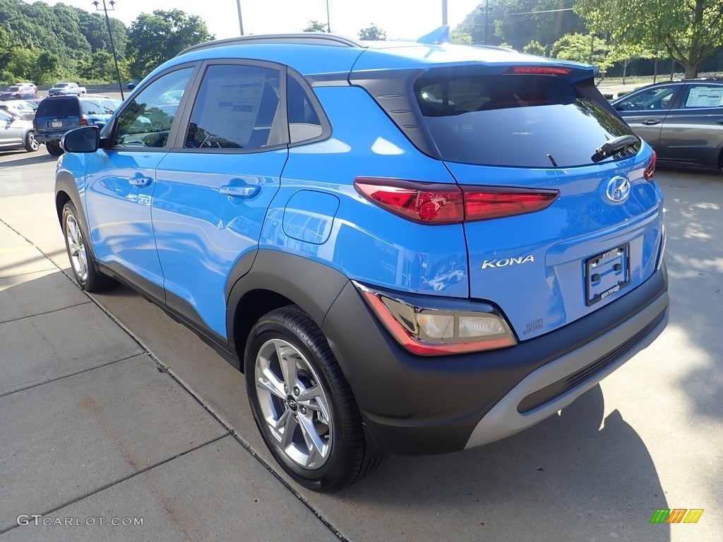 2022 Kona SEL AWD - Blue Wave / Gray/Black photo #5