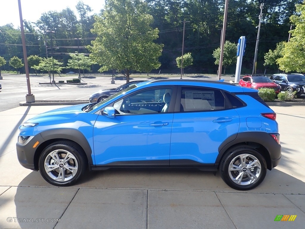 2022 Kona SEL AWD - Blue Wave / Gray/Black photo #6
