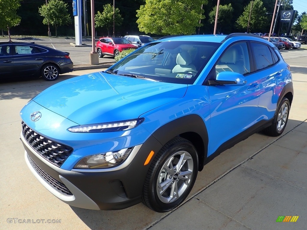 2022 Kona SEL AWD - Blue Wave / Gray/Black photo #7