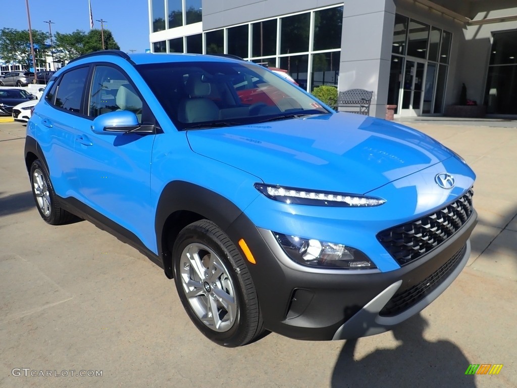 2022 Kona SEL AWD - Blue Wave / Gray/Black photo #9