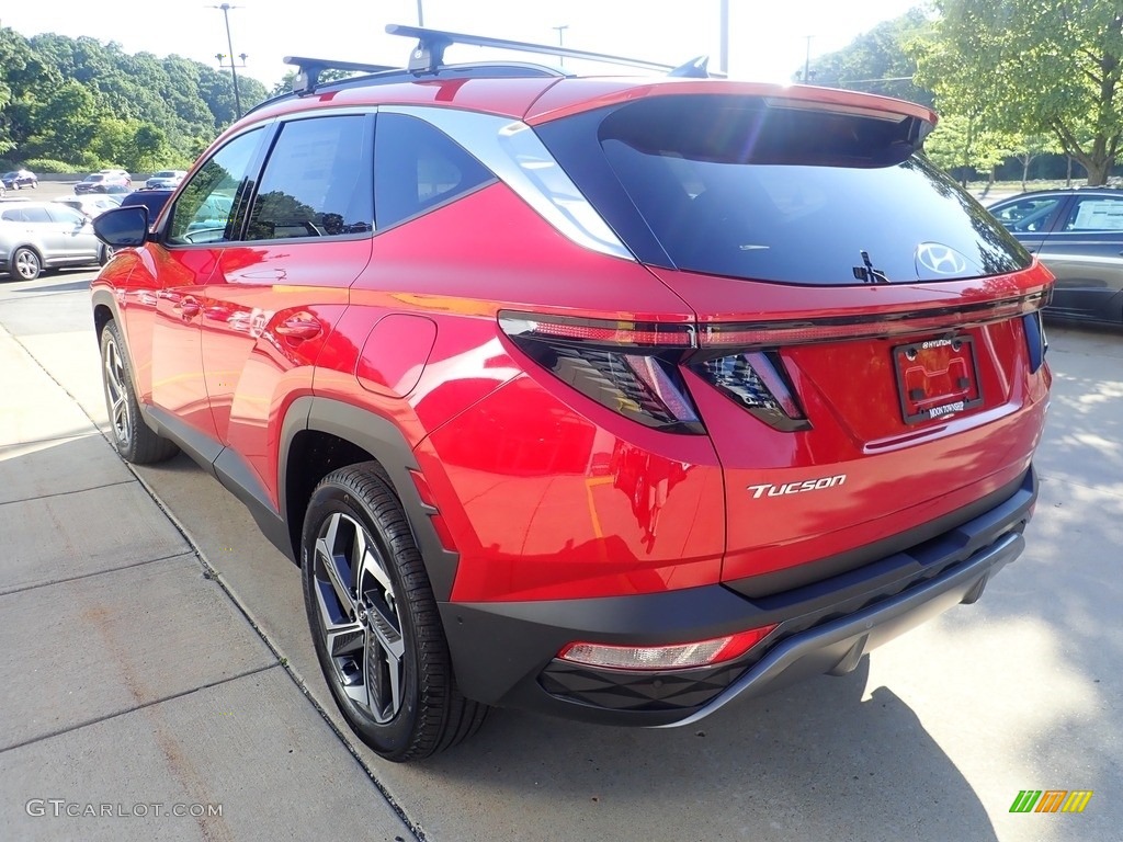 2022 Tucson Limited AWD - Calypso Red / Black photo #5