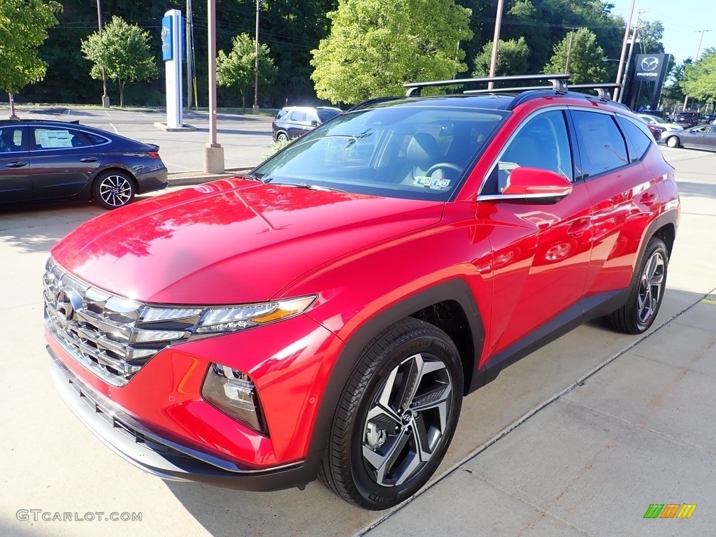 2022 Tucson Limited AWD - Calypso Red / Black photo #7