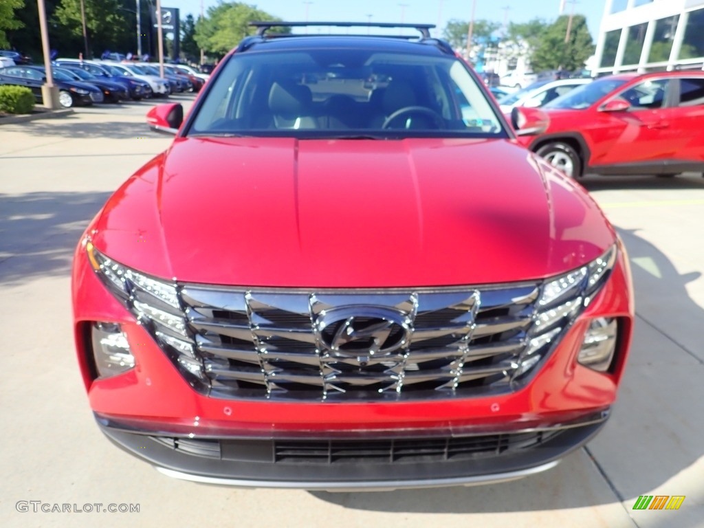 2022 Tucson Limited AWD - Calypso Red / Black photo #8