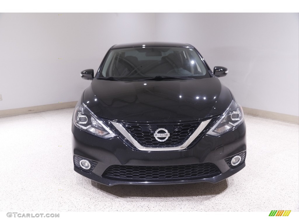 2016 Sentra S - Super Black / Charcoal photo #2