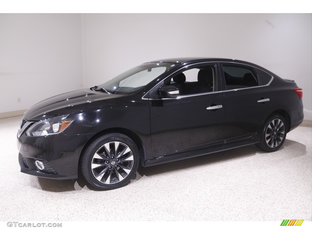 2016 Sentra S - Super Black / Charcoal photo #3