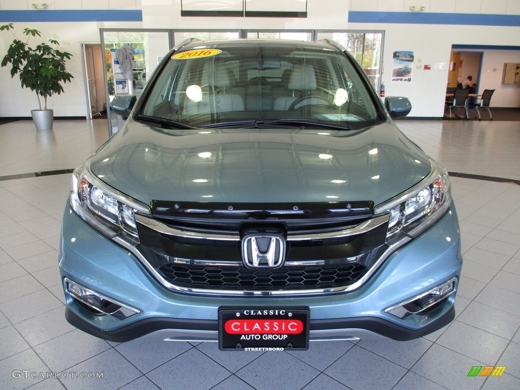 2016 CR-V EX-L AWD - Mountain Air Metallic / Beige photo #2