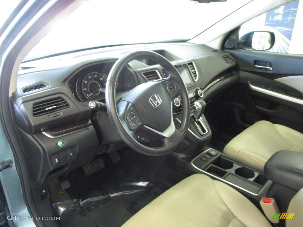 2016 CR-V EX-L AWD - Mountain Air Metallic / Beige photo #26