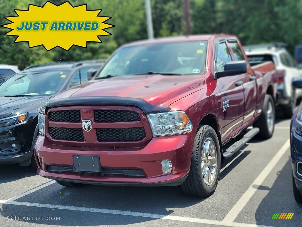 2019 1500 Classic Express Quad Cab 4x4 - Delmonico Red Pearl / Black/Diesel Gray photo #1