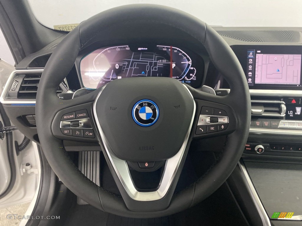 2022 3 Series 330e Sedan - Mineral White Metallic / Black photo #14