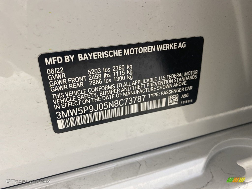 2022 3 Series 330e Sedan - Mineral White Metallic / Black photo #26