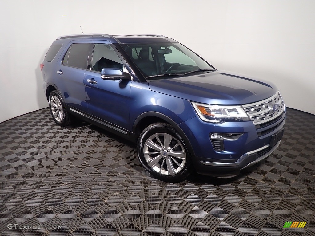 2019 Explorer Limited 4WD - Blue Metallic / Medium Black photo #4