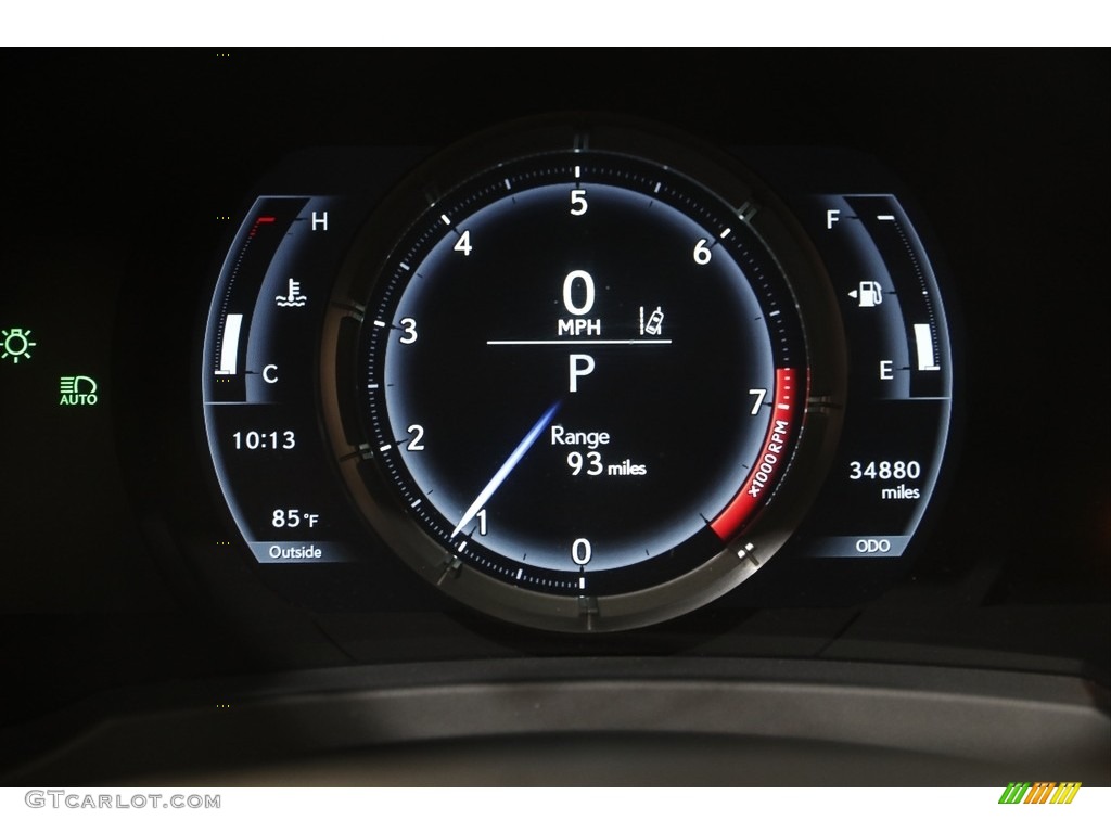 2019 Lexus RC 350 AWD Gauges Photo #144488523