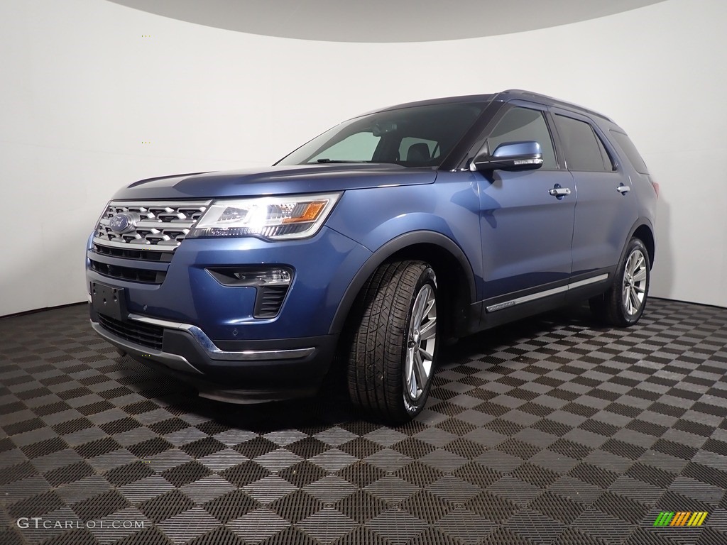 2019 Explorer Limited 4WD - Blue Metallic / Medium Black photo #9