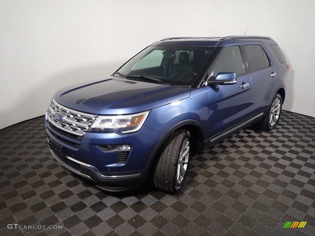 2019 Explorer Limited 4WD - Blue Metallic / Medium Black photo #10