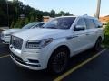 White Platinum Metallic Tri-Coat 2019 Lincoln Navigator Black Label 4x4