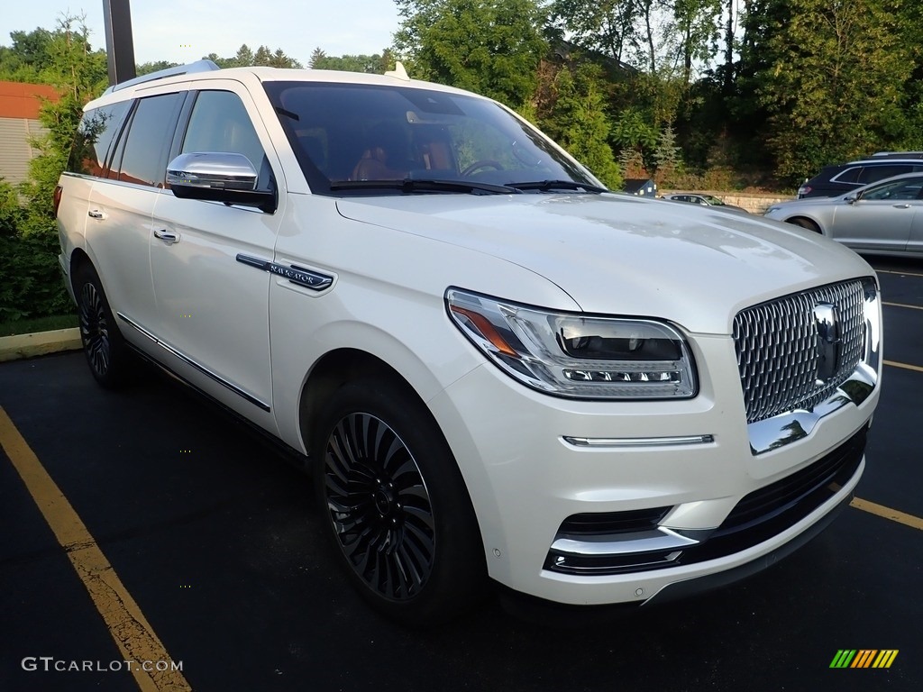 2019 Navigator Black Label 4x4 - White Platinum Metallic Tri-Coat / Russet photo #4