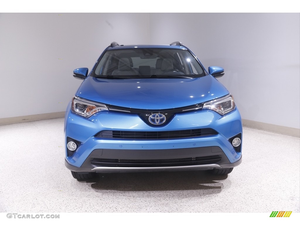 2018 RAV4 Limited AWD Hybrid - Electric Storm Blue / Ash photo #2