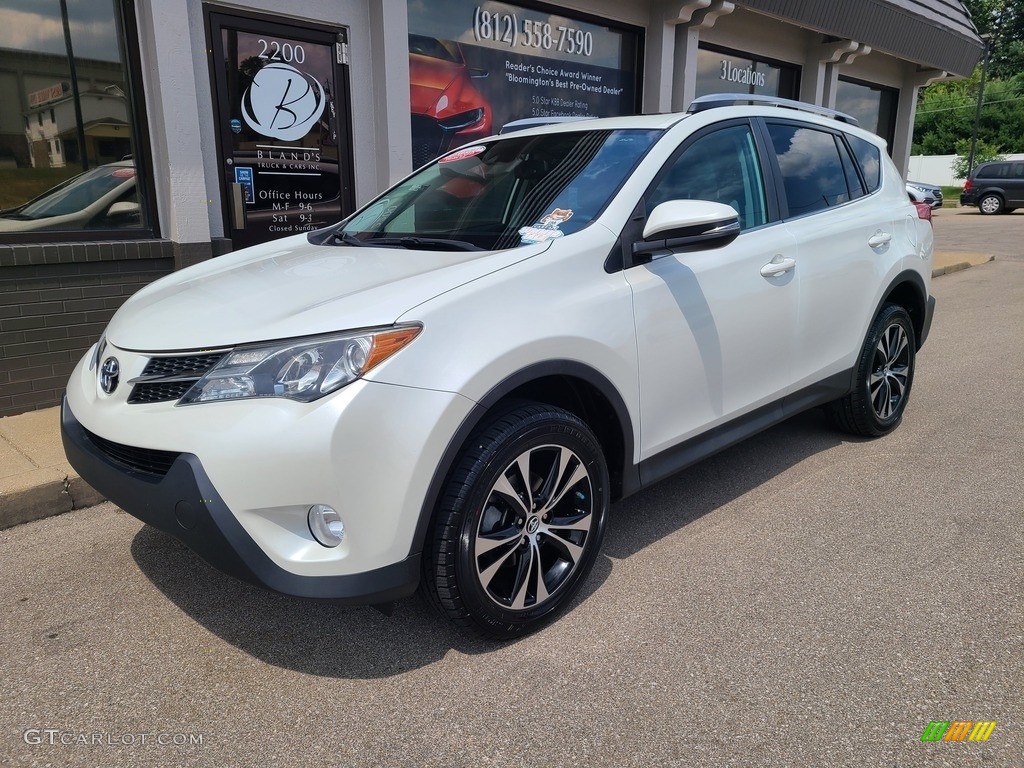 2015 RAV4 Limited AWD - Blizzard Pearl / Ash photo #2