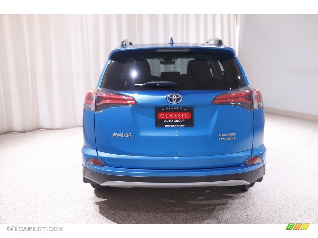 2018 RAV4 Limited AWD Hybrid - Electric Storm Blue / Ash photo #18