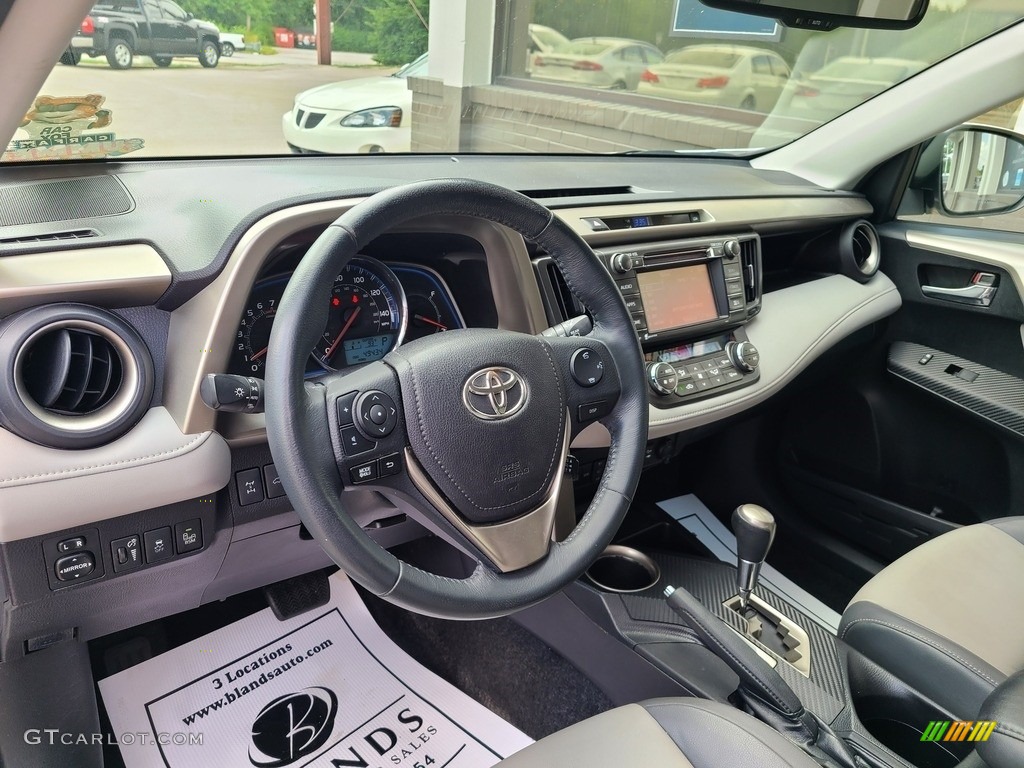 2015 RAV4 Limited AWD - Blizzard Pearl / Ash photo #9