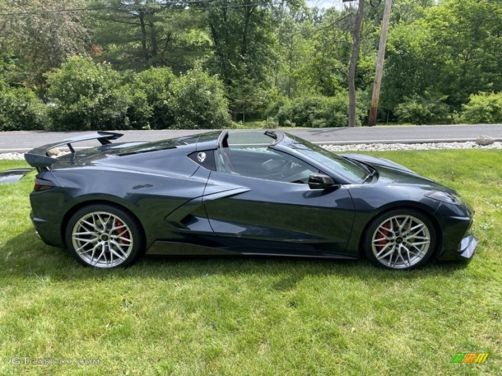 Shadow Gray Metallic 2021 Chevrolet Corvette Stingray Coupe Exterior Photo #144490119