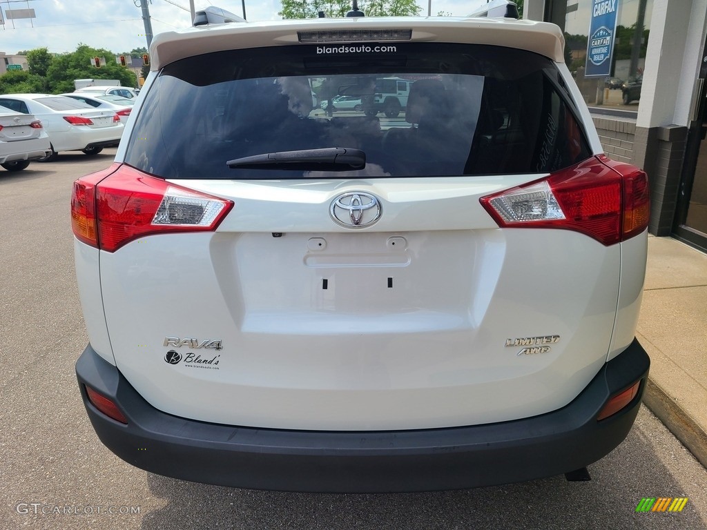 2015 RAV4 Limited AWD - Blizzard Pearl / Ash photo #39