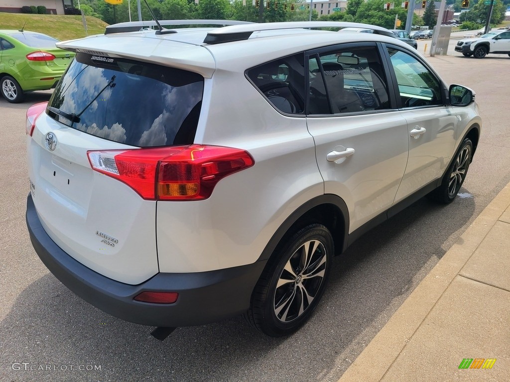 2015 RAV4 Limited AWD - Blizzard Pearl / Ash photo #44