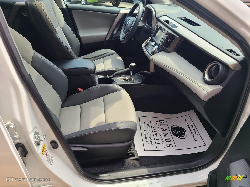 2015 RAV4 Limited AWD - Blizzard Pearl / Ash photo #48