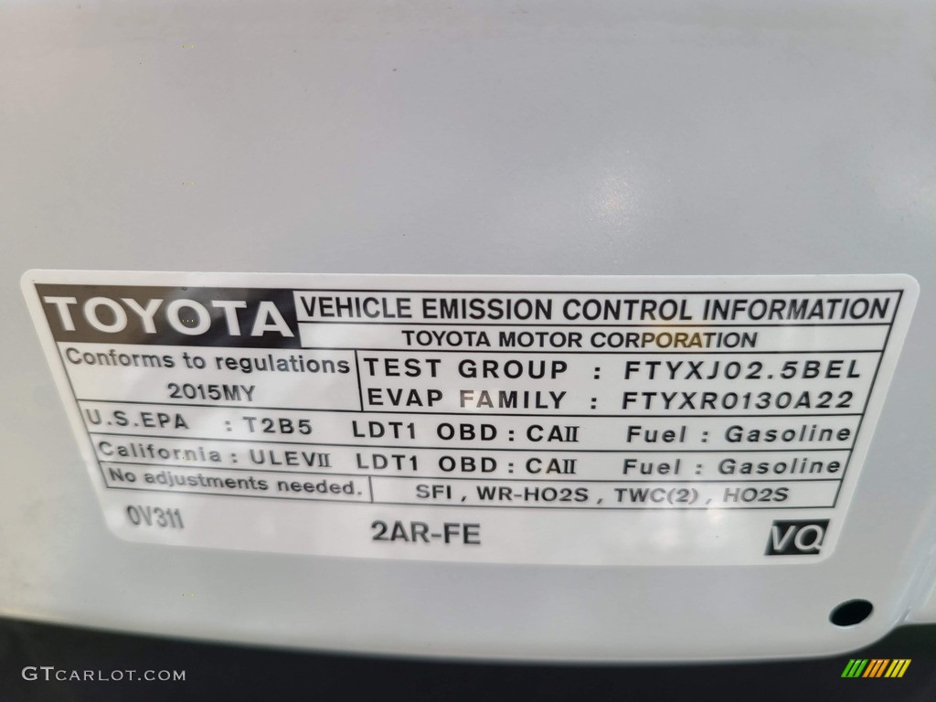 2015 RAV4 Limited AWD - Blizzard Pearl / Ash photo #54