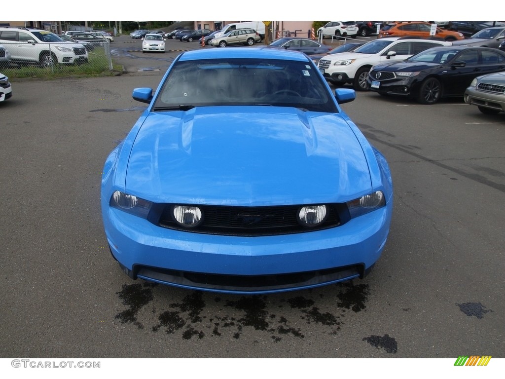 2010 Mustang GT Coupe - Grabber Blue / Charcoal Black photo #2