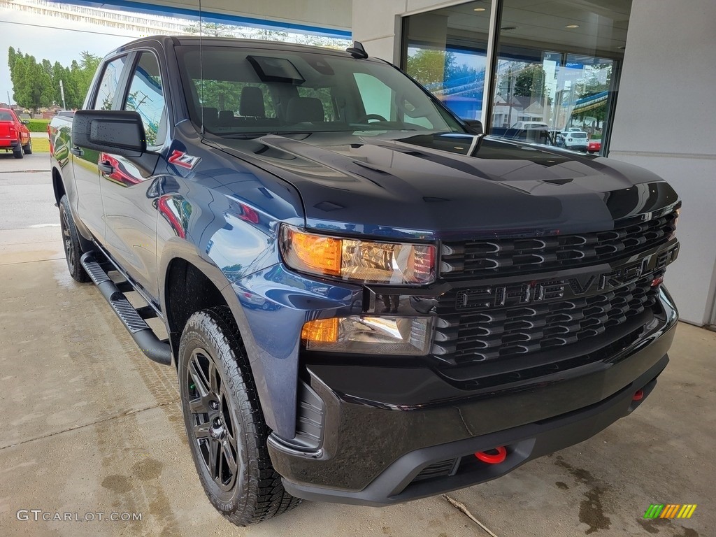 2022 Silverado 1500 Limited Custom Trail Boss Crew Cab 4x4 - Northsky Blue Metallic / Jet Black photo #2