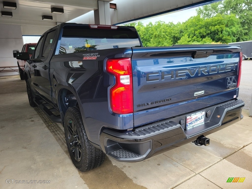 2022 Silverado 1500 Limited Custom Trail Boss Crew Cab 4x4 - Northsky Blue Metallic / Jet Black photo #7