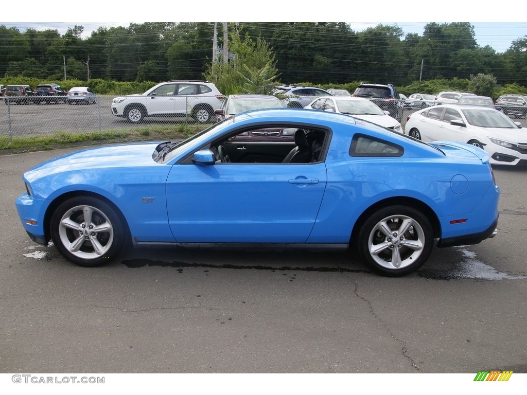 2010 Mustang GT Coupe - Grabber Blue / Charcoal Black photo #8