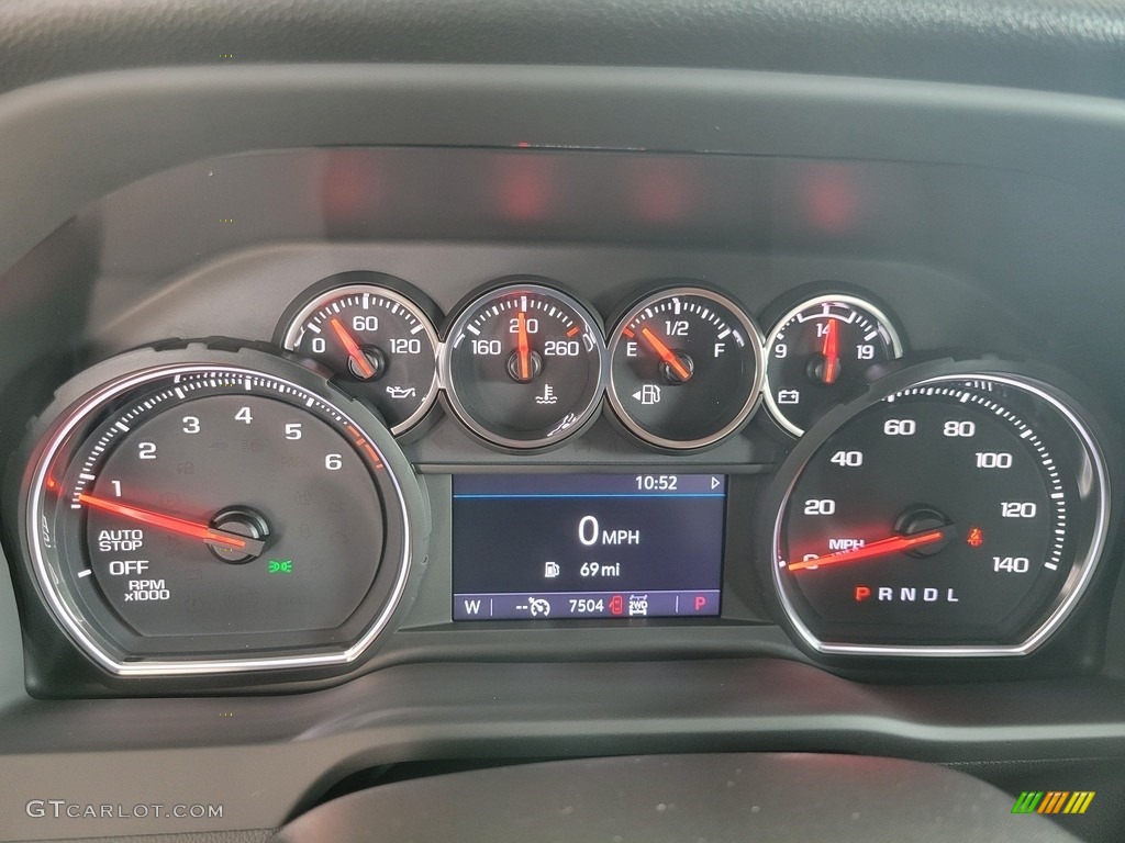 2022 Chevrolet Silverado 1500 Limited Custom Trail Boss Crew Cab 4x4 Gauges Photo #144492165