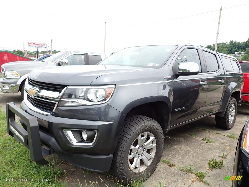 2017 Colorado LT Crew Cab 4x4 - Cyber Gray Metallic / Jet Black photo #1