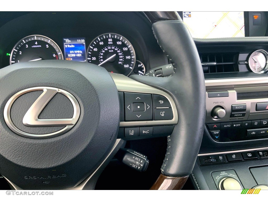 2016 Lexus ES 350 Black Steering Wheel Photo #144492921