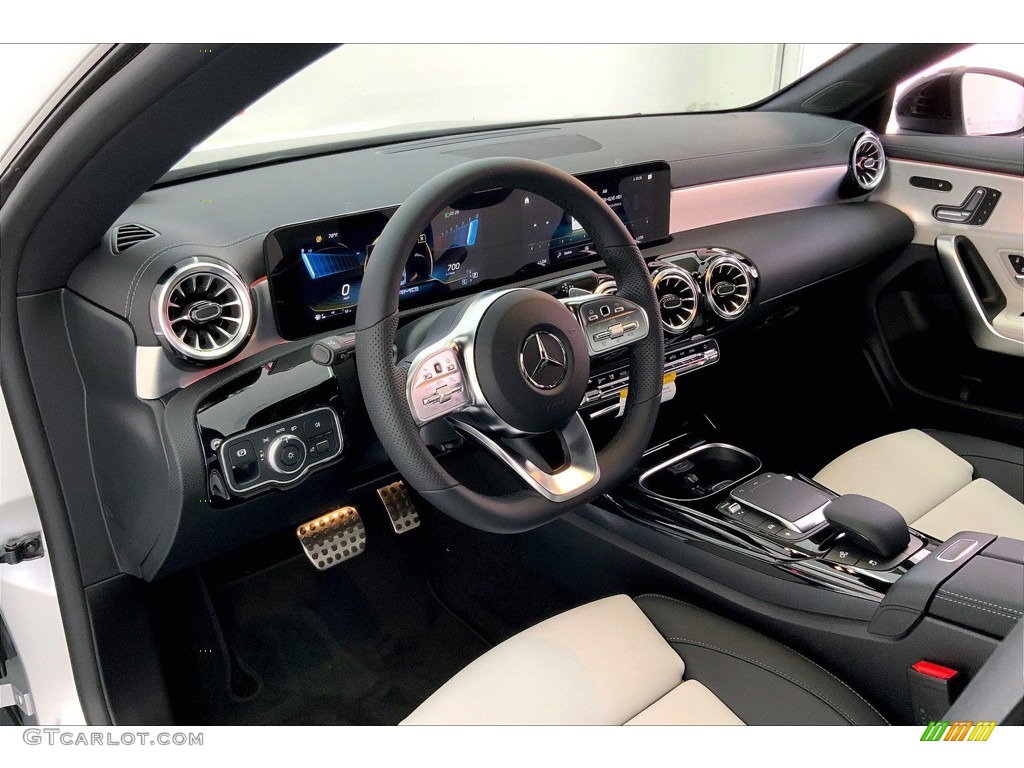 Neva Gray/Black Interior 2022 Mercedes-Benz CLA AMG 35 Coupe Photo #144496485