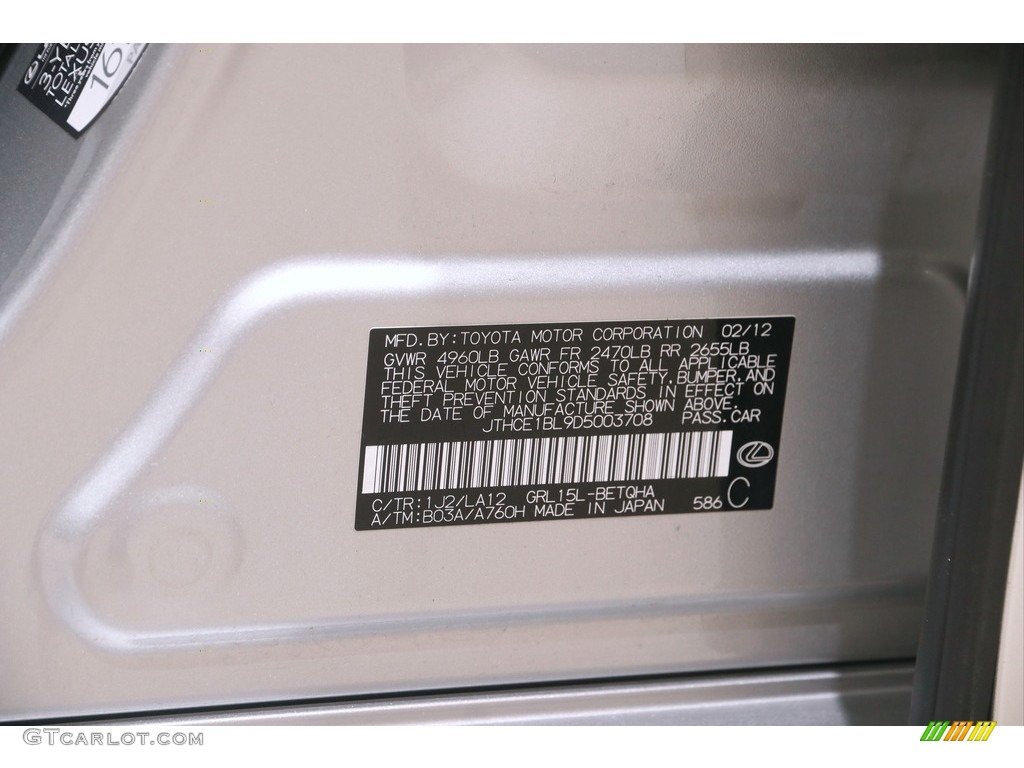 2013 GS 350 AWD - Liquid Platinum / Light Gray photo #24