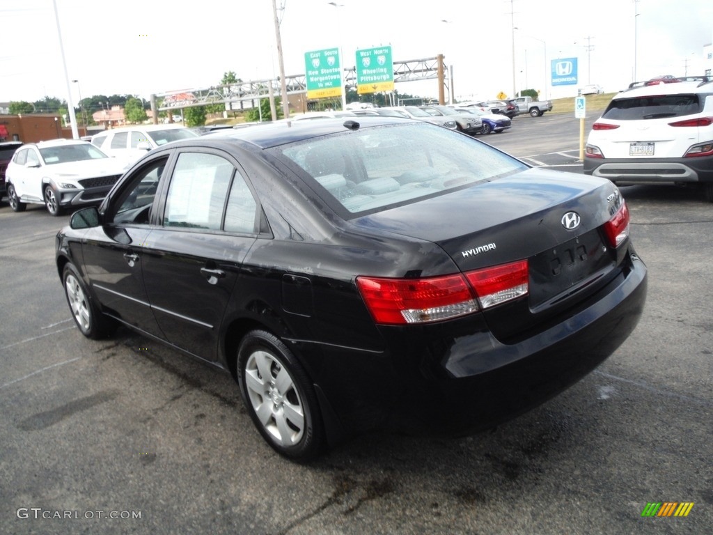 2008 Sonata GLS - Ebony Black / Beige photo #7