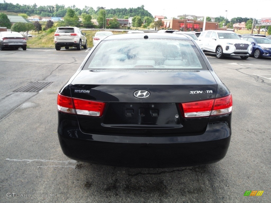 2008 Sonata GLS - Ebony Black / Beige photo #8