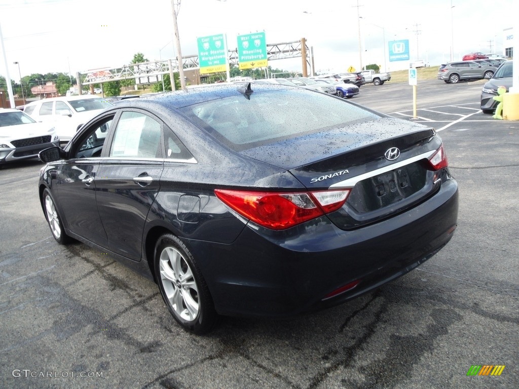 2011 Sonata Limited - Indigo Blue Pearl / Gray photo #8