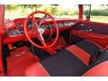 1957 Chevrolet Bel Air Red/Black Interior Interior Photo